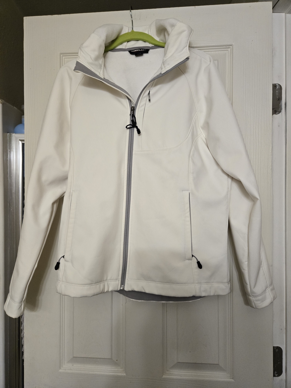 Kirkland Women's White Softshell Zip-Up Jacket